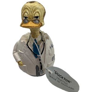 Vintage Eggbert and Friends Ducktor Collectible Figurine 1989 3" Duck